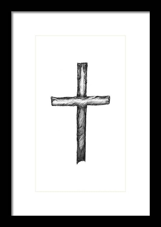 Drawing The Cross - Framed Print