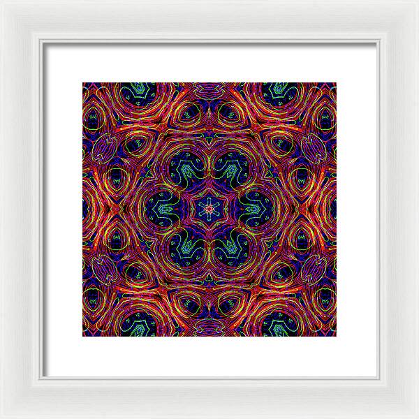 12-Manifesting Digital Art Collection Creator Star - Framed Print