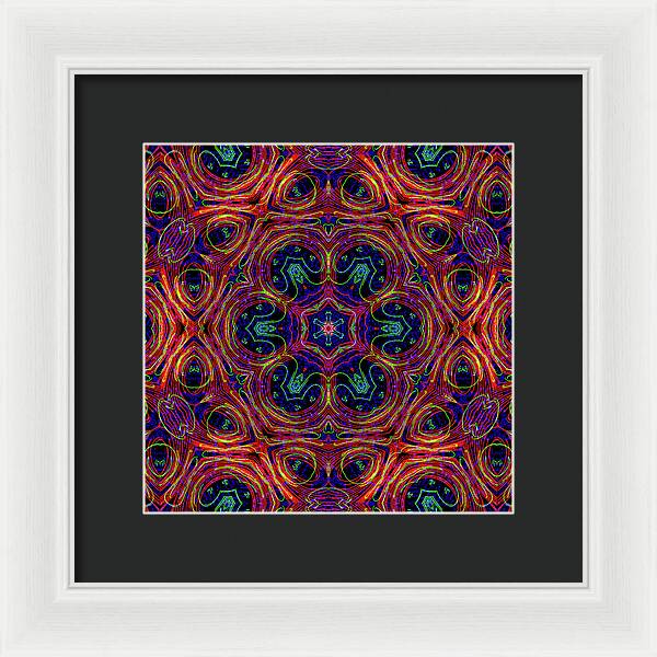 12-Manifesting Digital Art Collection Creator Star - Framed Print