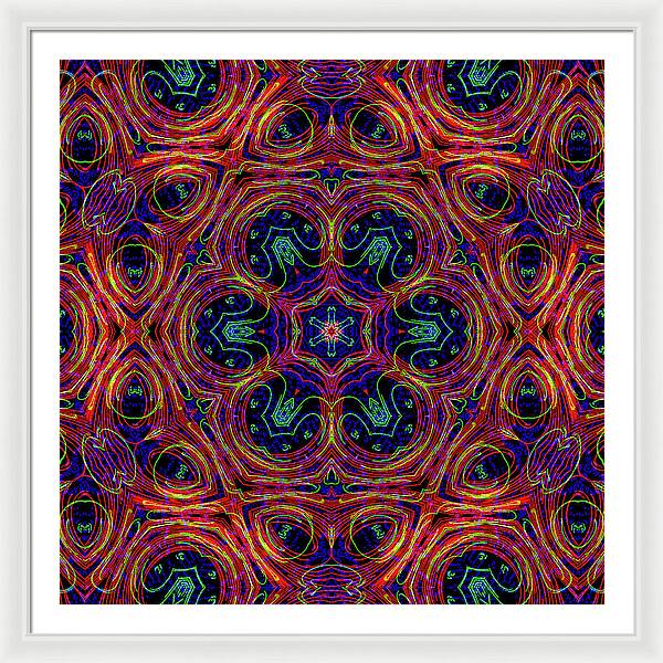 12-Manifesting Digital Art Collection Creator Star - Framed Print