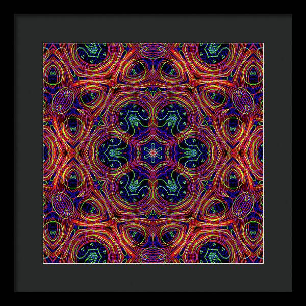 12-Manifesting Digital Art Collection Creator Star - Framed Print