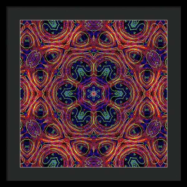 12-Manifesting Digital Art Collection Creator Star - Framed Print