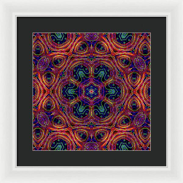 12-Manifesting Digital Art Collection Creator Star - Framed Print