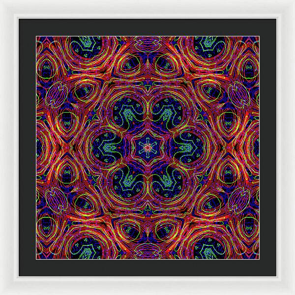 12-Manifesting Digital Art Collection Creator Star - Framed Print