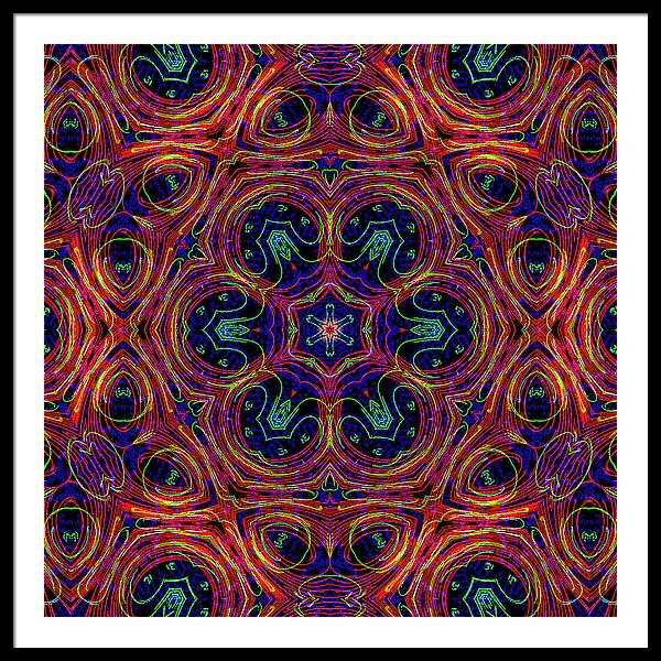 12-Manifesting Digital Art Collection Creator Star - Framed Print