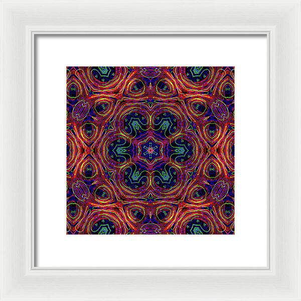 12-Manifesting Digital Art Collection Creator Star - Framed Print