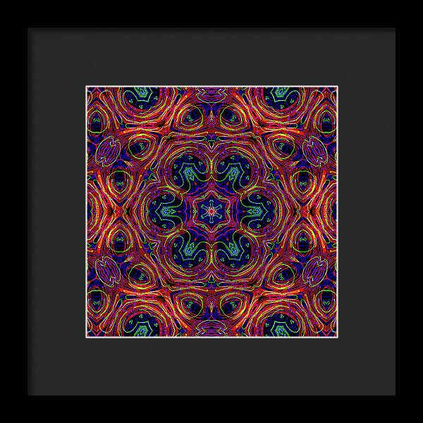 12-Manifesting Digital Art Collection Creator Star - Framed Print