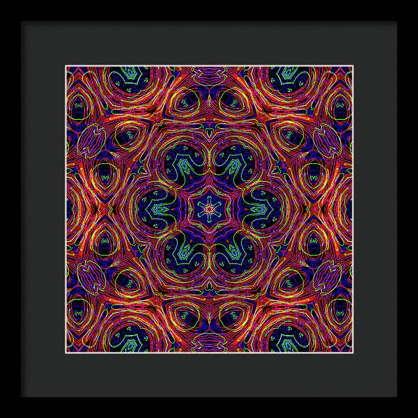 12-Manifesting Digital Art Collection Creator Star - Framed Print