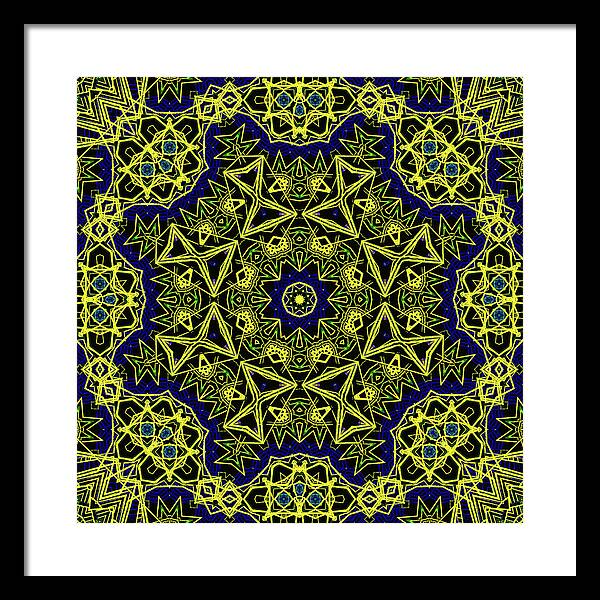 18-Manifesting Digital Art Collection, Sacred Geometry - Framed Print