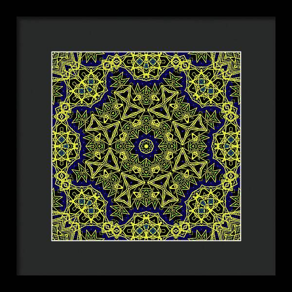 18-Manifesting Digital Art Collection, Sacred Geometry - Framed Print