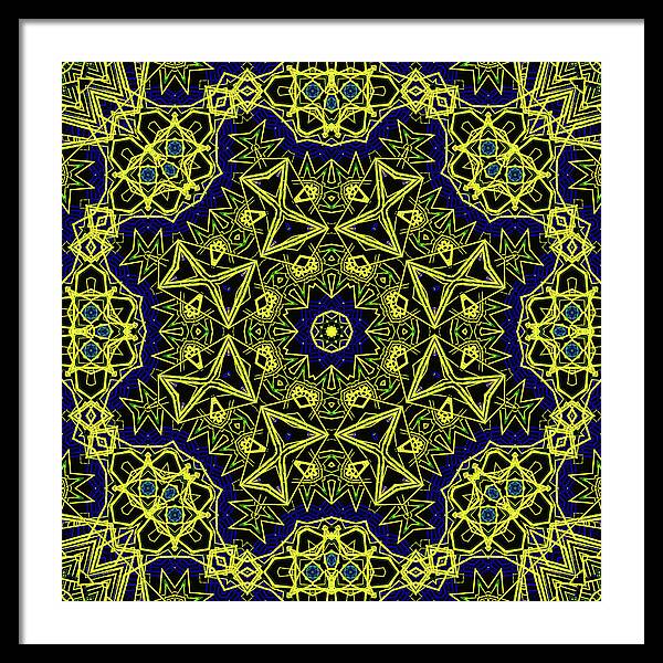 18-Manifesting Digital Art Collection, Sacred Geometry - Framed Print