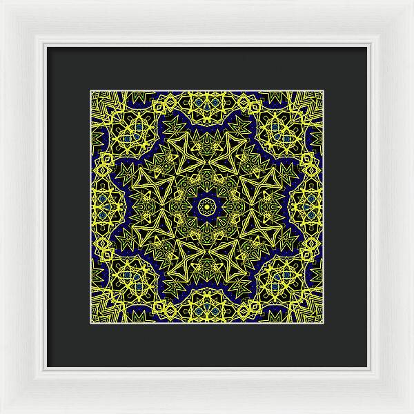 18-Manifesting Digital Art Collection, Sacred Geometry - Framed Print