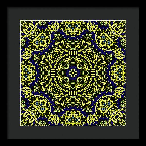 18-Manifesting Digital Art Collection, Sacred Geometry - Framed Print