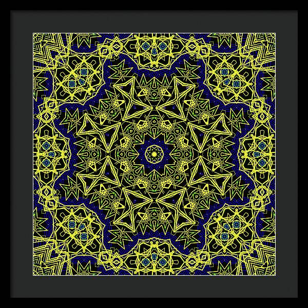 18-Manifesting Digital Art Collection, Sacred Geometry - Framed Print