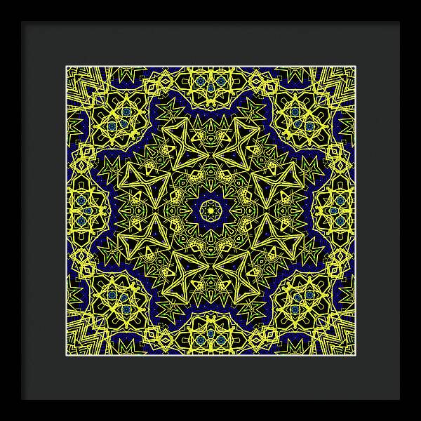 18-Manifesting Digital Art Collection, Sacred Geometry - Framed Print