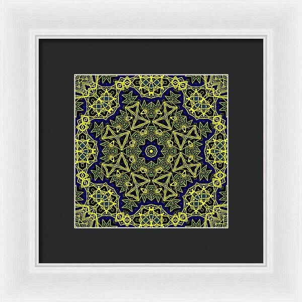 18-Manifesting Digital Art Collection, Sacred Geometry - Framed Print