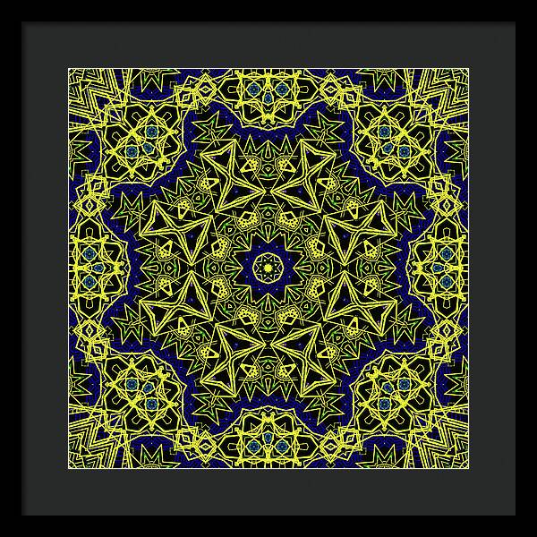 18-Manifesting Digital Art Collection, Sacred Geometry - Framed Print