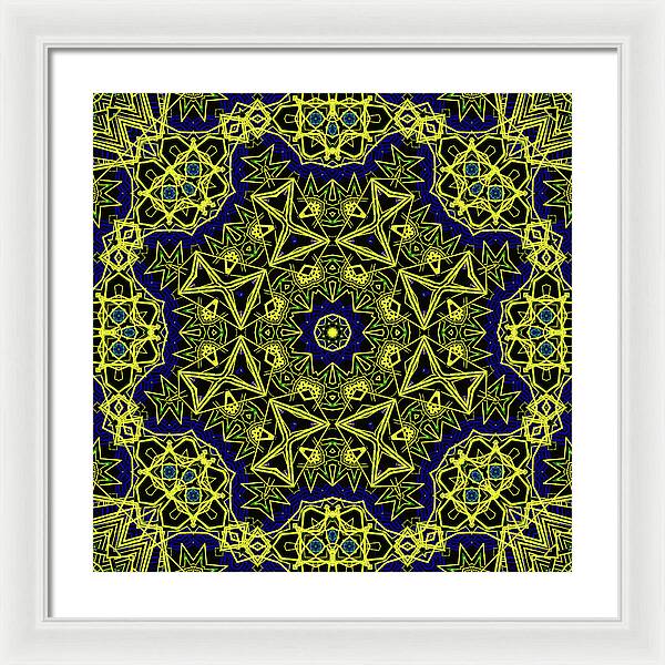 18-Manifesting Digital Art Collection, Sacred Geometry - Framed Print