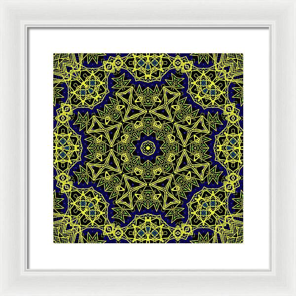 18-Manifesting Digital Art Collection, Sacred Geometry - Framed Print