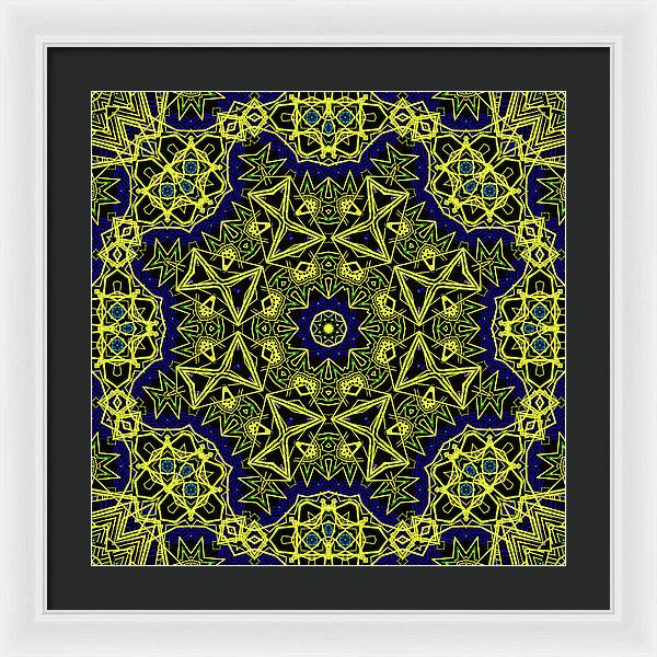 18-Manifesting Digital Art Collection, Sacred Geometry - Framed Print