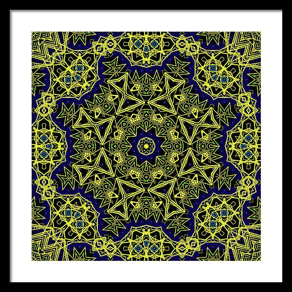 18-Manifesting Digital Art Collection, Sacred Geometry - Framed Print