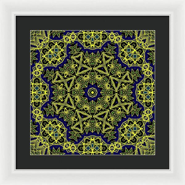 18-Manifesting Digital Art Collection, Sacred Geometry - Framed Print