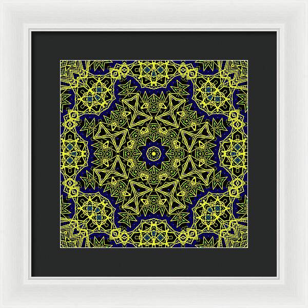 18-Manifesting Digital Art Collection, Sacred Geometry - Framed Print