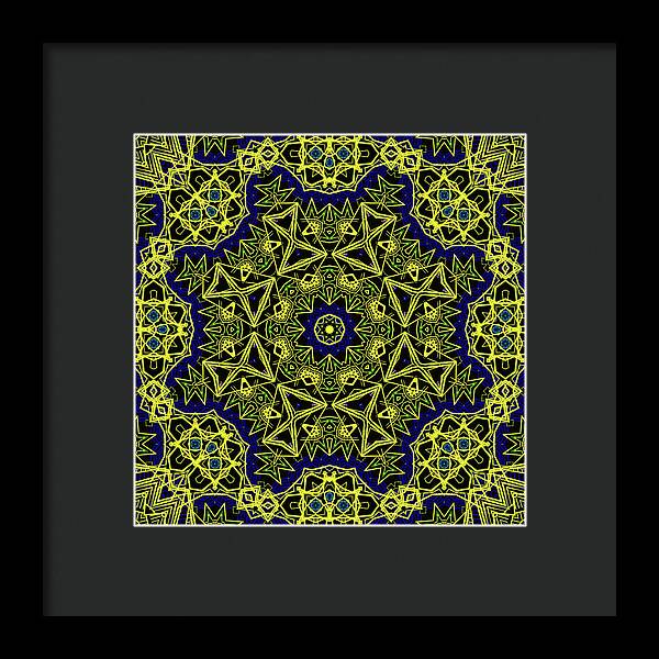 18-Manifesting Digital Art Collection, Sacred Geometry - Framed Print