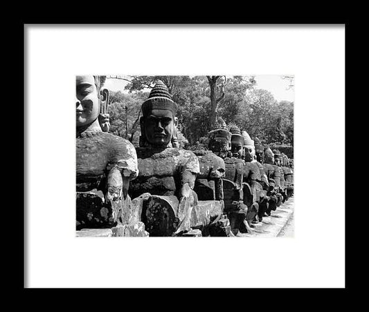 Tonle Om Gate - Framed Print