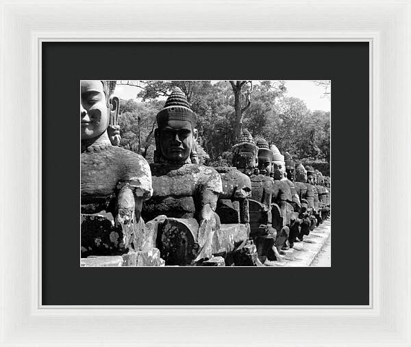 Tonle Om Gate - Framed Print