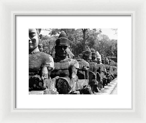 Tonle Om Gate - Framed Print