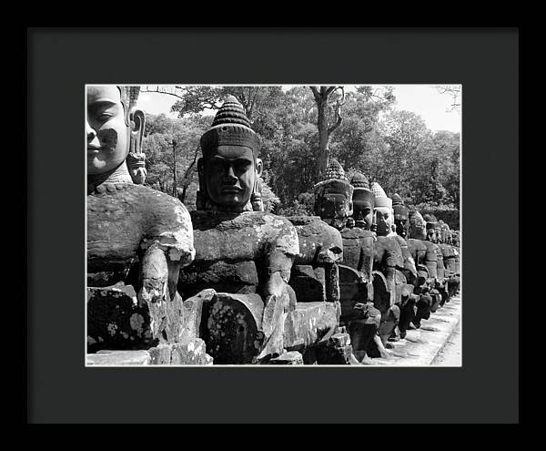 Tonle Om Gate - Framed Print