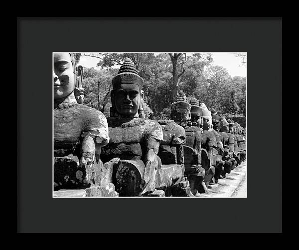 Tonle Om Gate - Framed Print