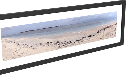 Bintang Beach Panorama - Framed Print