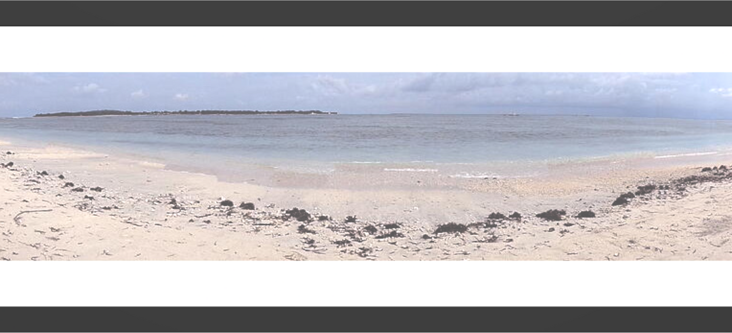 Bintang Beach Panorama - Framed Print