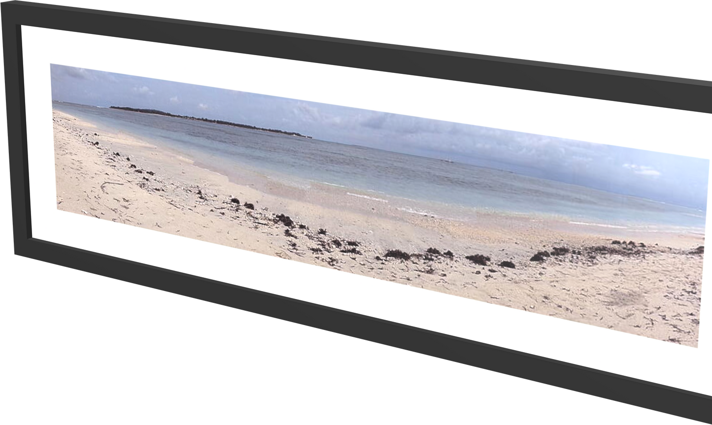 Bintang Beach Panorama - Framed Print