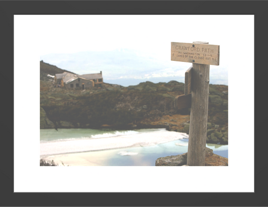 Crawford Path Lakes of The Clouds Hut - Framed Print