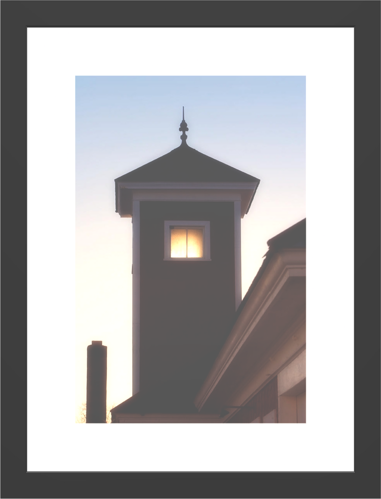 Fire House Sunset - Framed Print