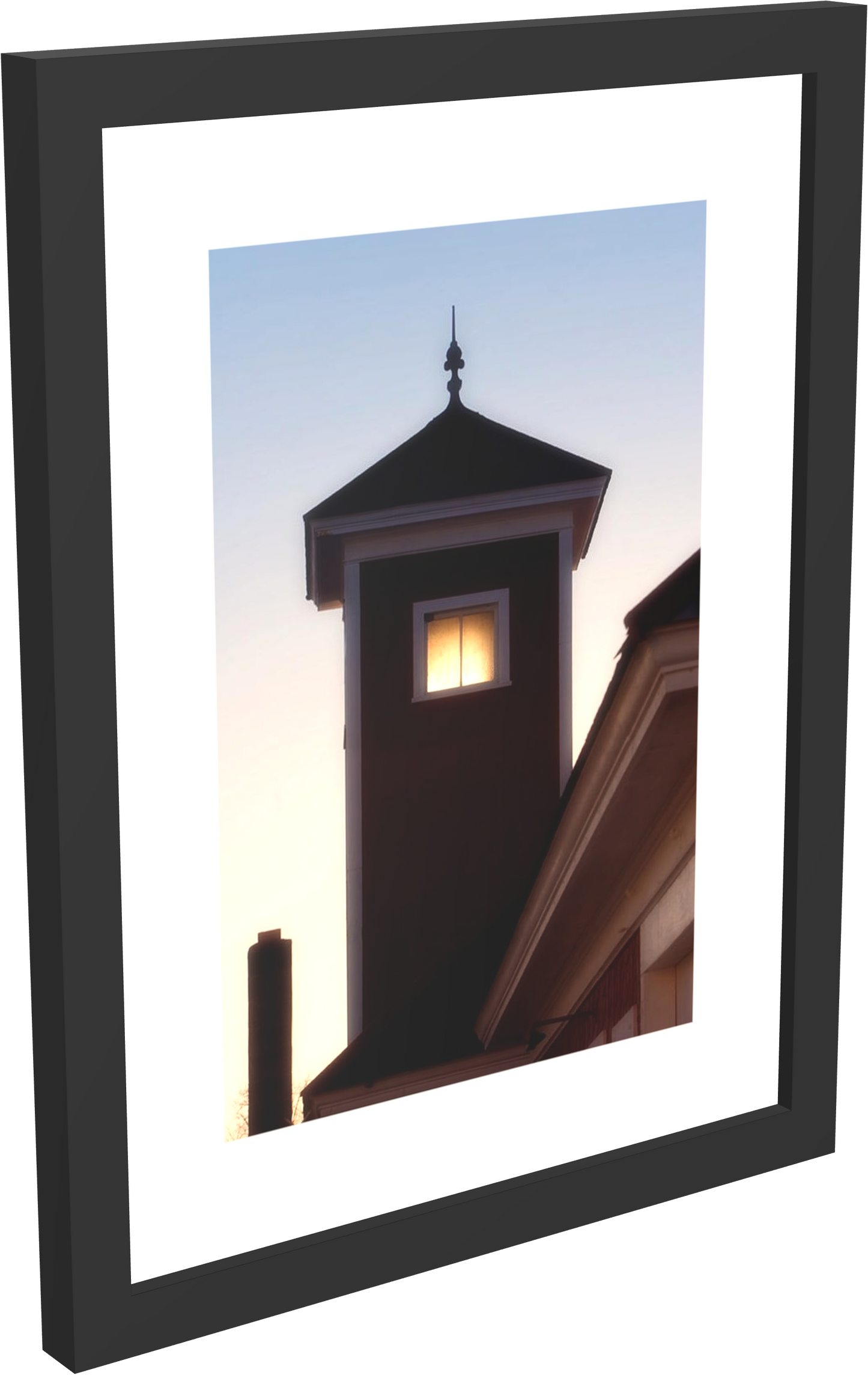 Fire House Sunset - Framed Print