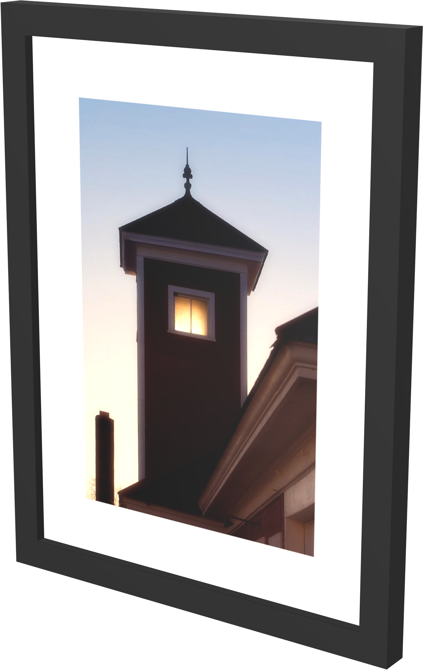 Fire House Sunset - Framed Print