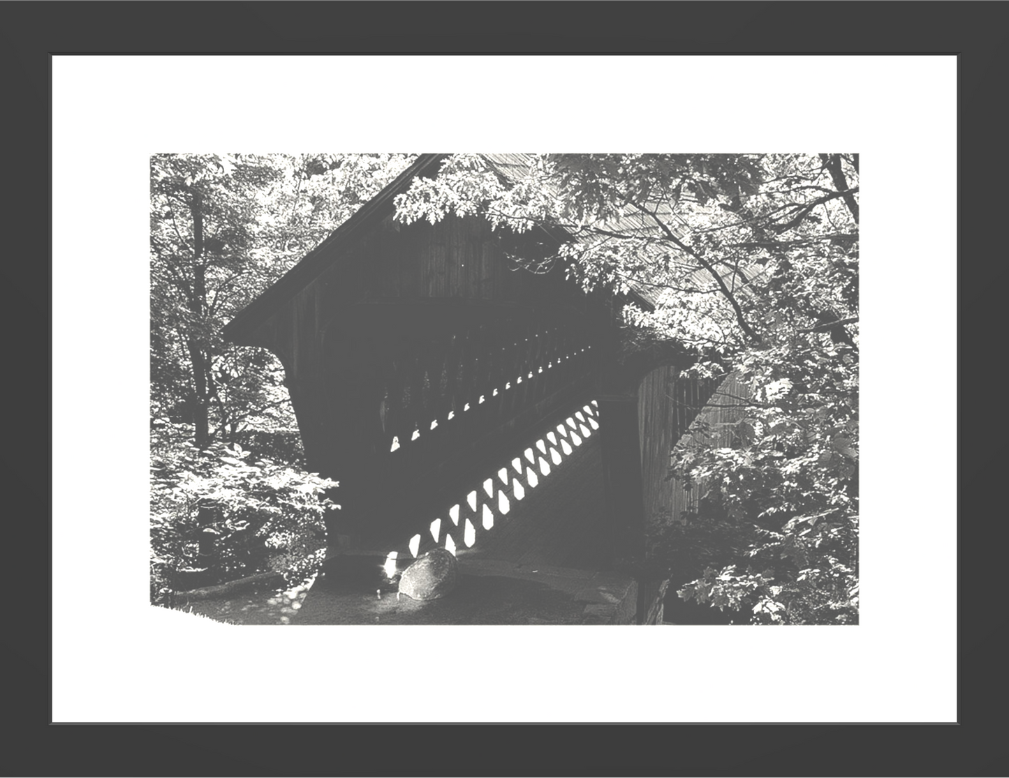 Pictures of Old Covered Bridges - Framed Print