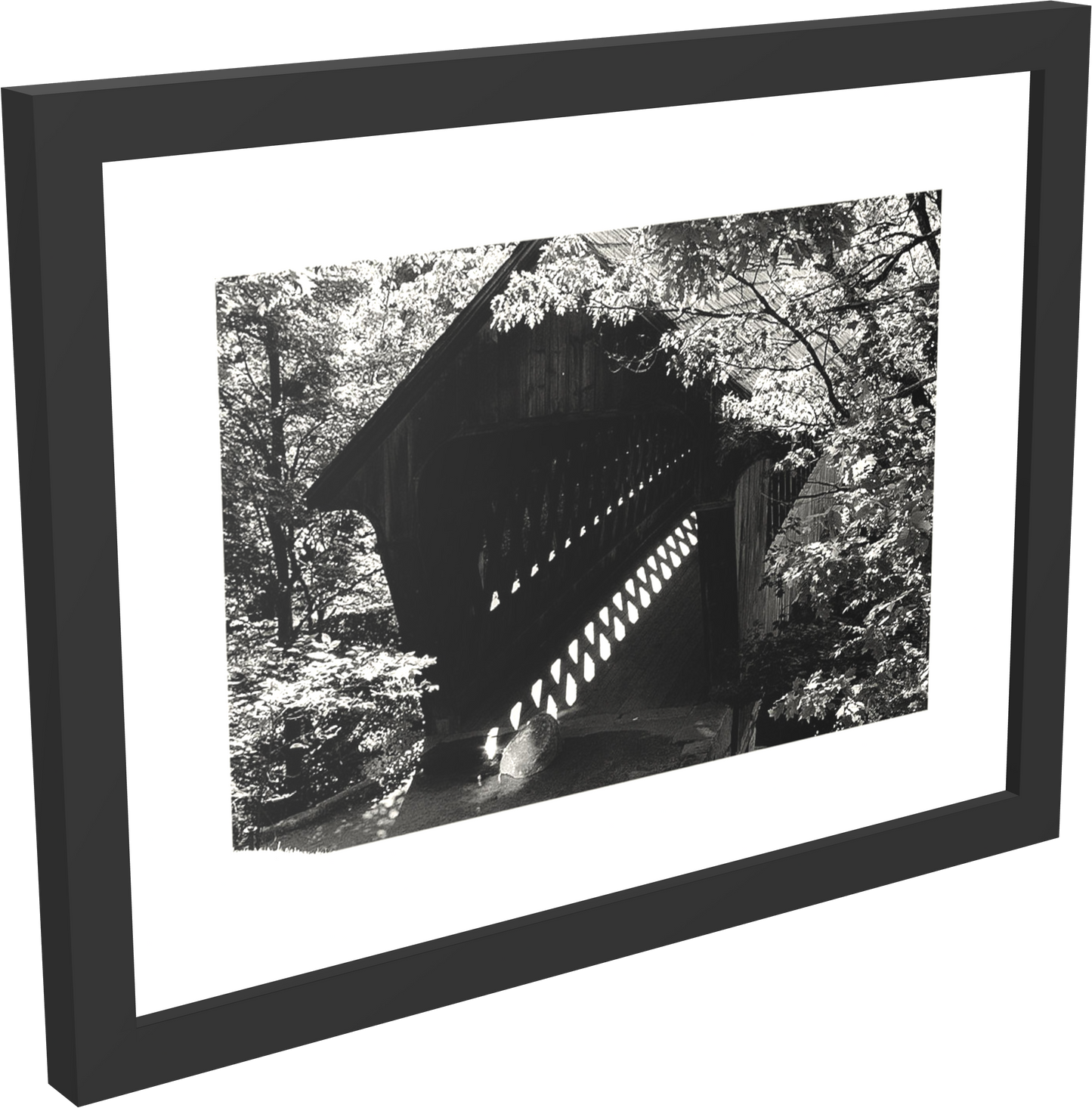 Pictures of Old Covered Bridges - Framed Print