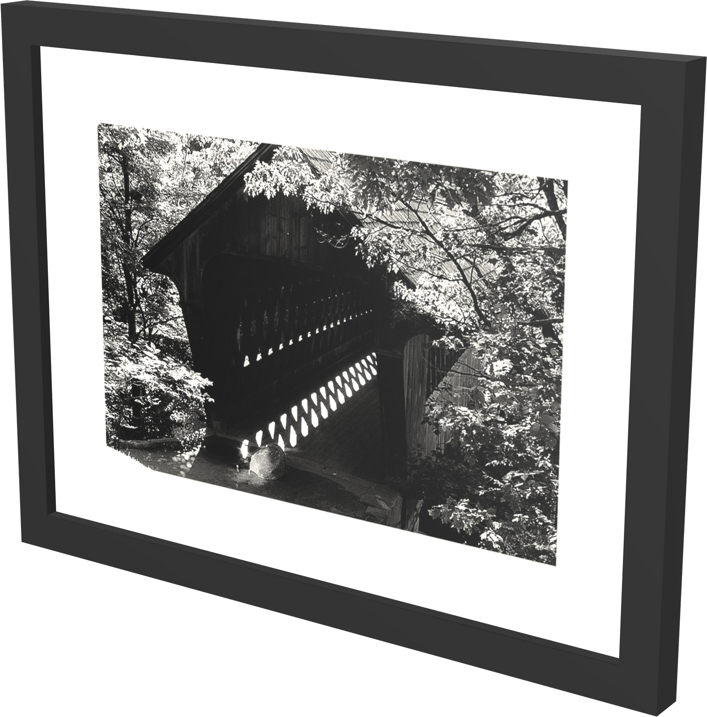 Pictures of Old Covered Bridges - Framed Print