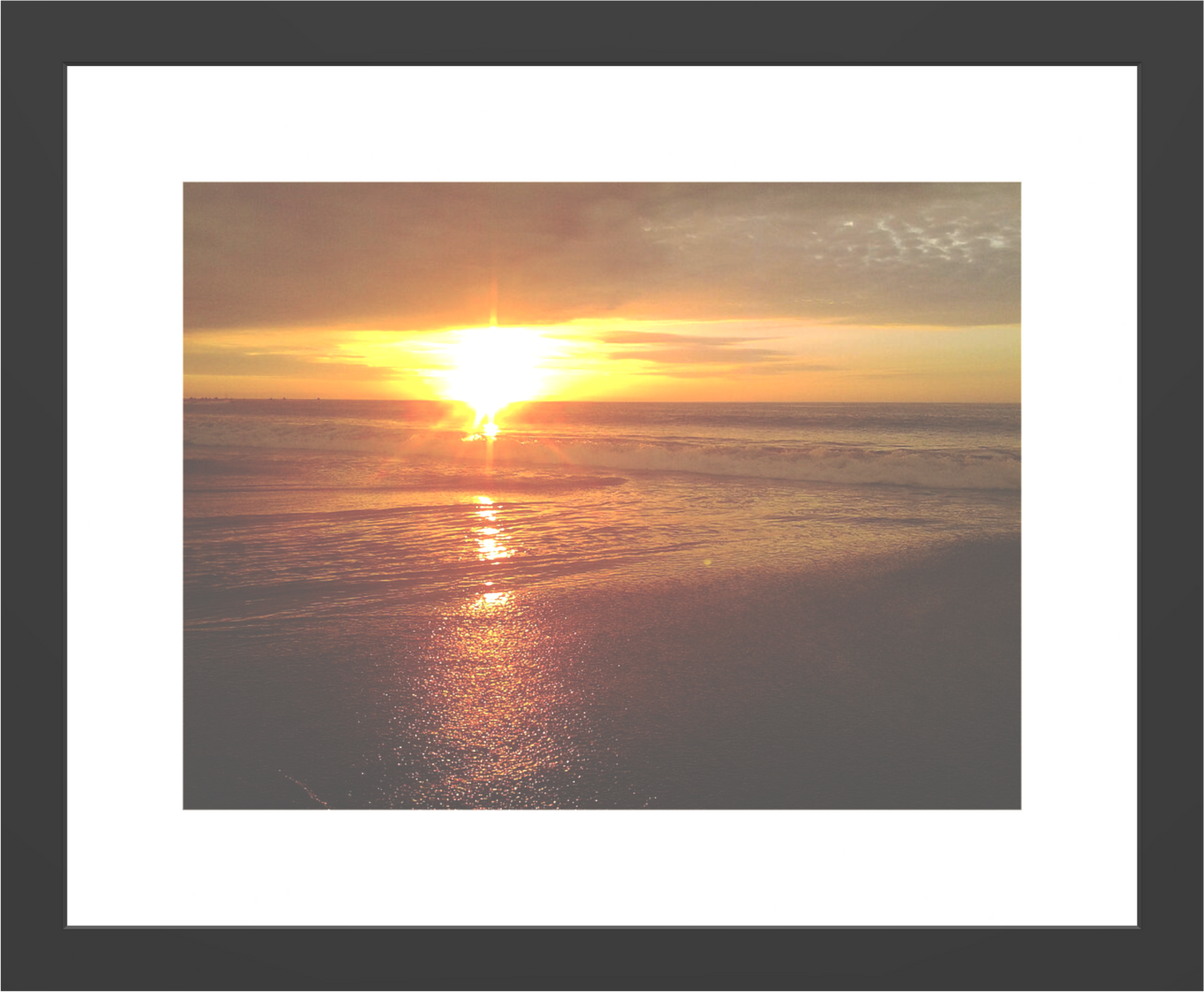 Sunset Photography Mancora, Peru - Framed Print