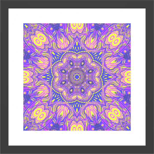 Violet Mandala - Framed Print