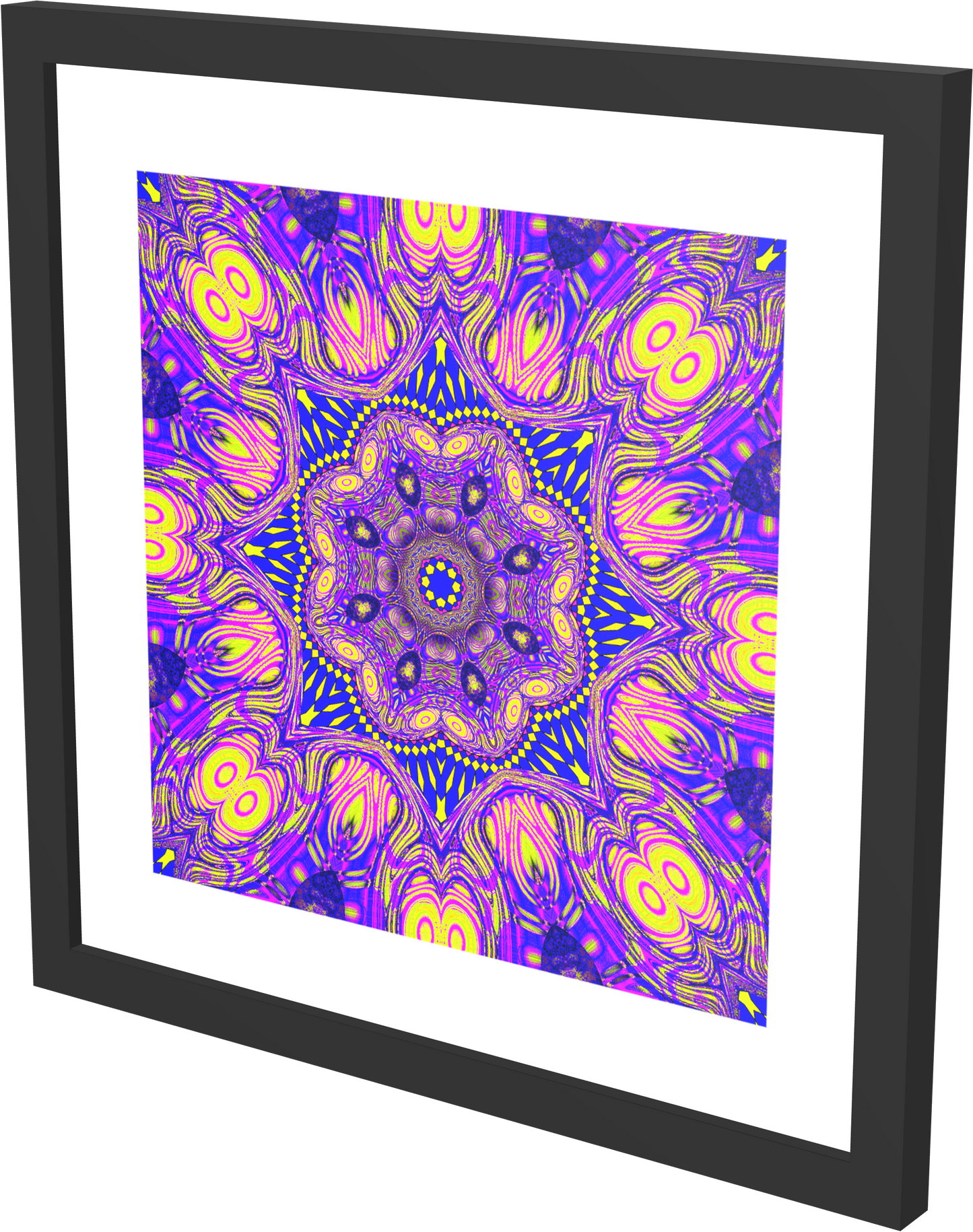 Violet Mandala - Framed Print