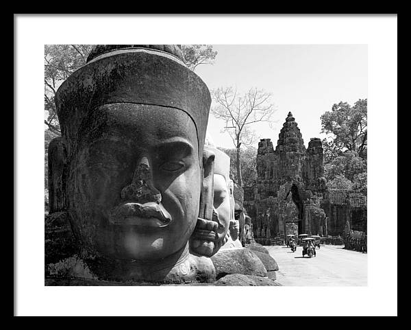 South Gate of Angkor Thom - Framed Print