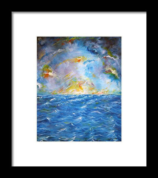 Happy Waves - Framed Print