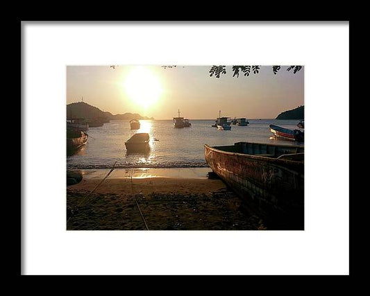 Colombia Travel at Sunset - Framed Print