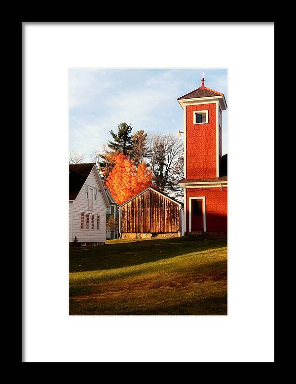 Fire House Autumn - Framed Print